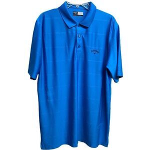 Mens Callaway Opti-Dri Polo Blue Top Size Large